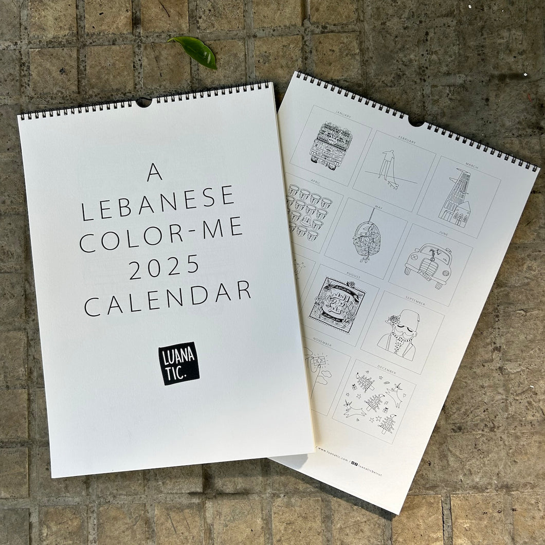 A Lebanese Color-Me Calendar 2025