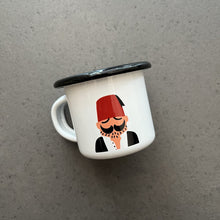 Load image into Gallery viewer, Enamel Espresso Mug Abou El Abed (أبو العبد)