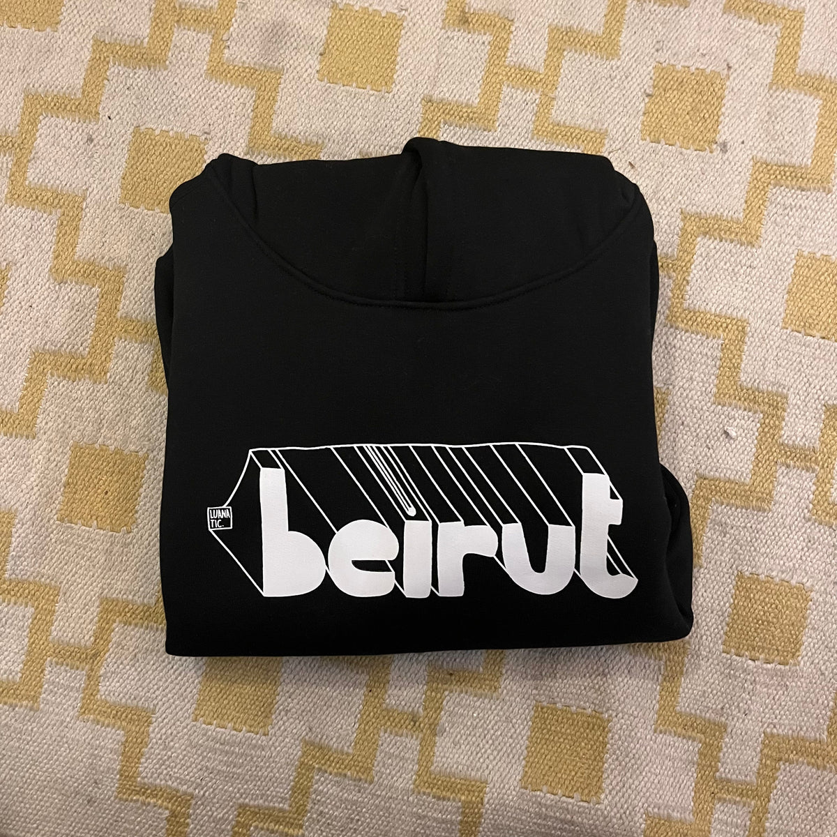 Beirut - Fun Lebanese hoodie for men and women in Arabic, by Luanatic